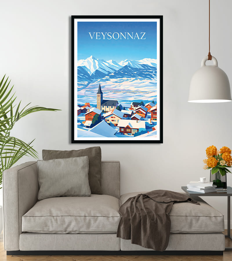 poster Veysonnaz Ski